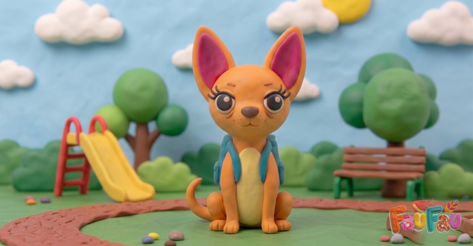 Personaje hecho en plastilina